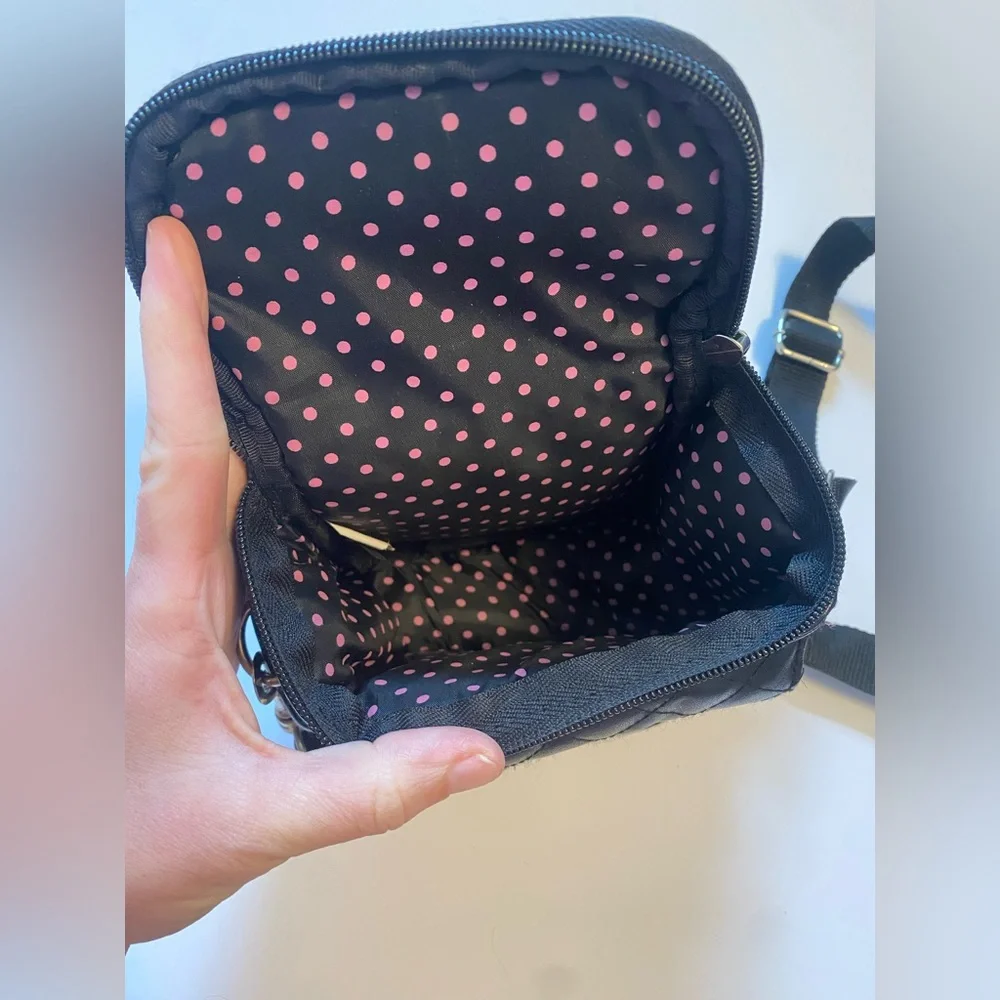 Icon Black Quilted Turn Lock Camera Bag